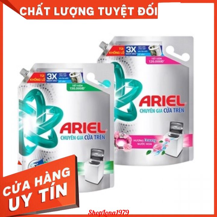 Nước Giặt ARiel CỬA TRÊN Túi 1,8L -3,2L