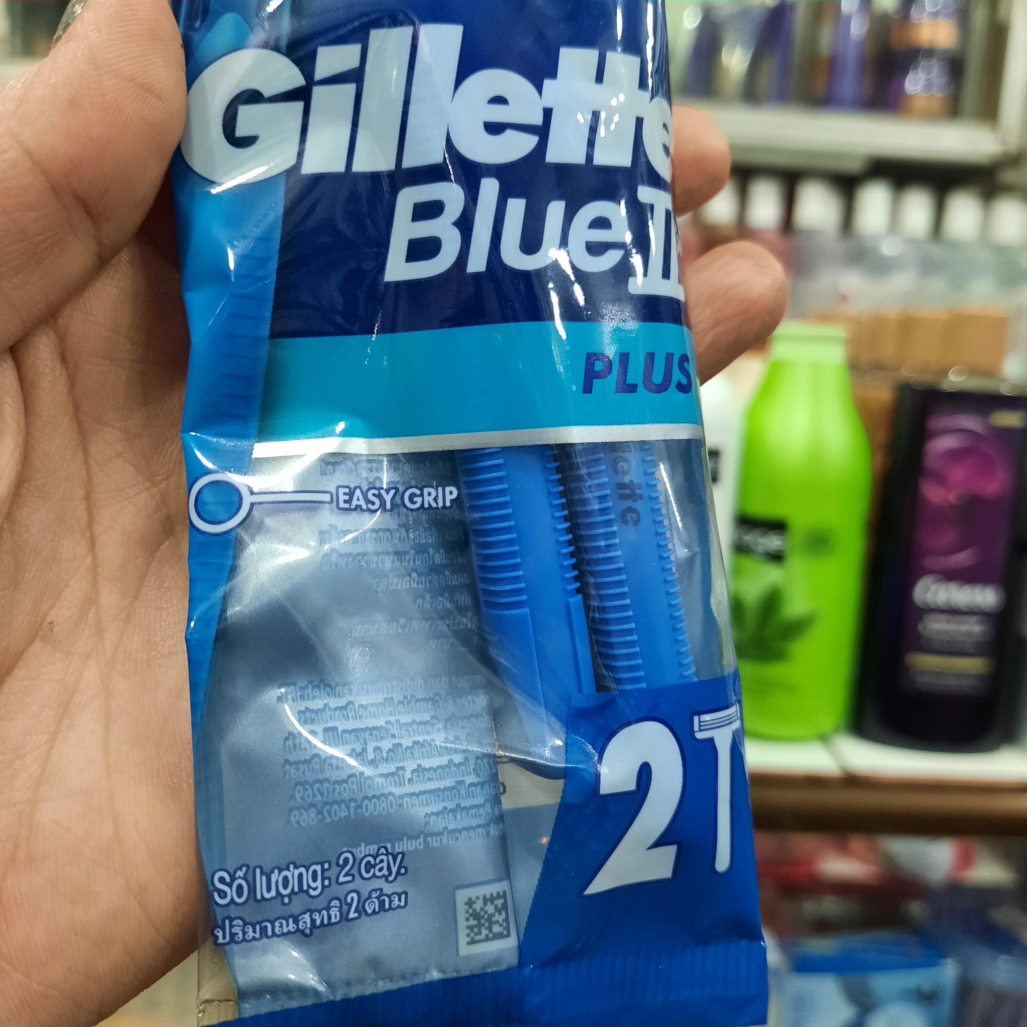 Bịch 2 cây dao cạo râu 2 lưỡi Gillette Blue II Plus Fixed