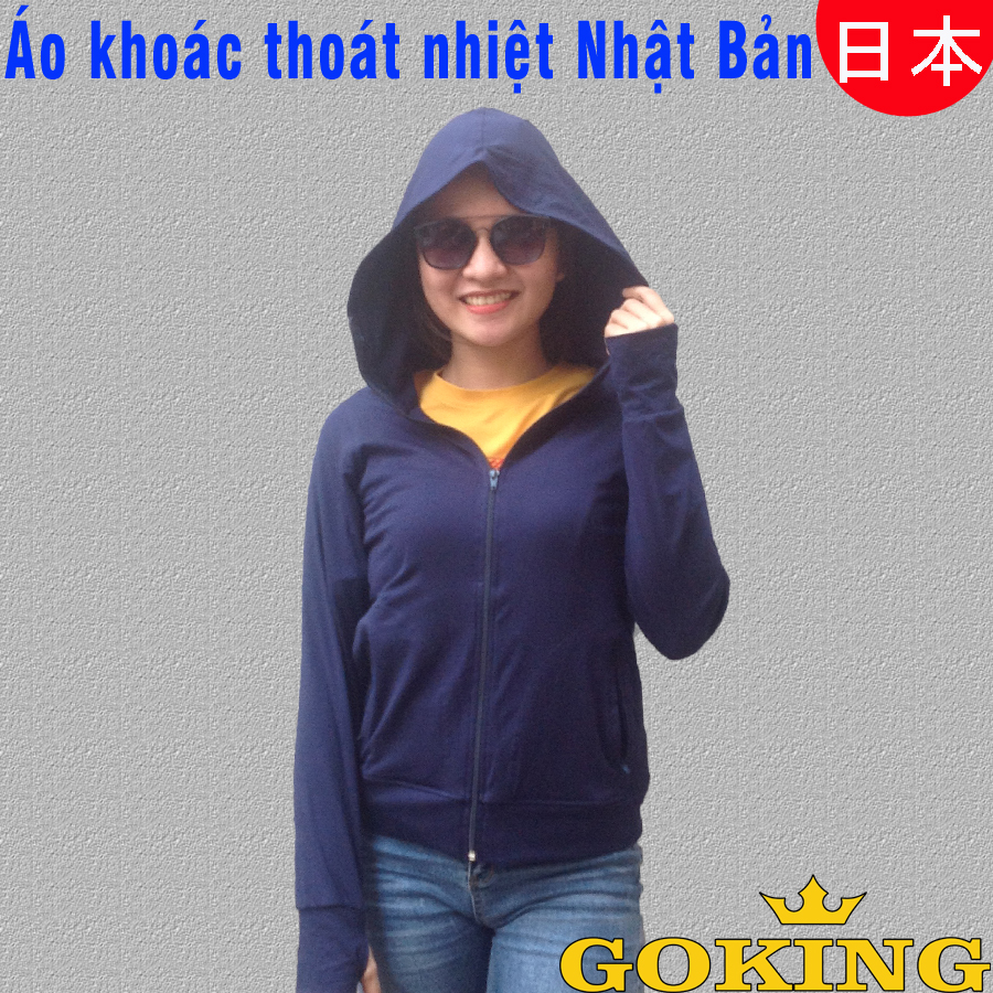 Áo khoác nữ thoát nhiệt Nhật Bản GOKING, áo khoác nhẹ và chống nắng nhẹ