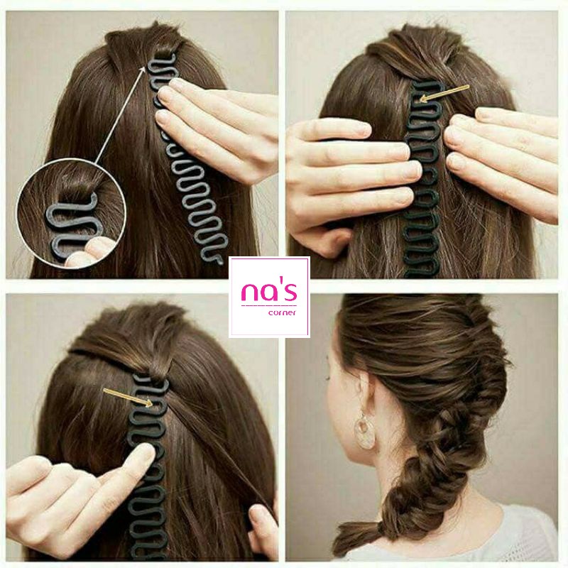 Dụng cụ tết tóc hỗ trợ thắt bím tóc thắt rết