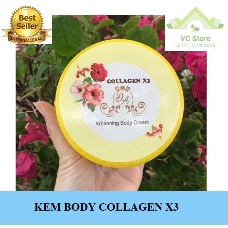 Kem Body Dưỡng Trắng Da Collagen X3 - Mẫu mới