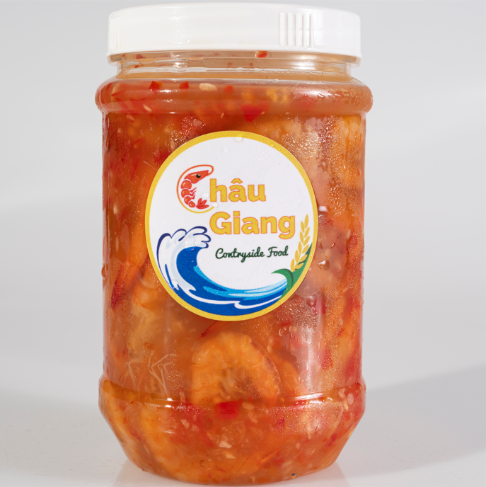 Tôm ngâm Cà Mau (500g/hủ) [Loại chưa trộn-tôm lớn]