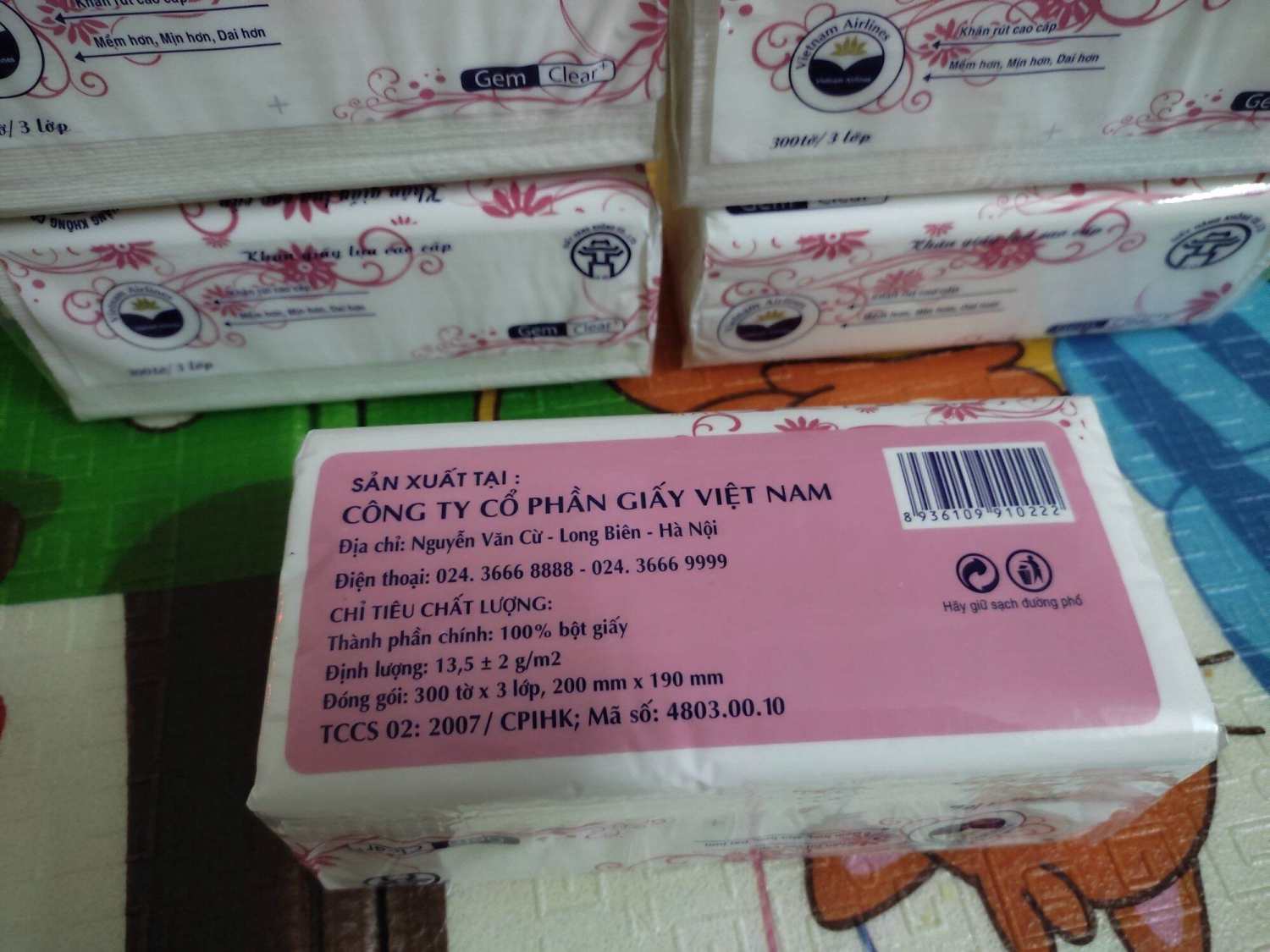 [HCM] Combo 5 gói - Khăn giấy lụa rút HK 300 tờ / 3 lớp ( Hàng lᴏại 1)