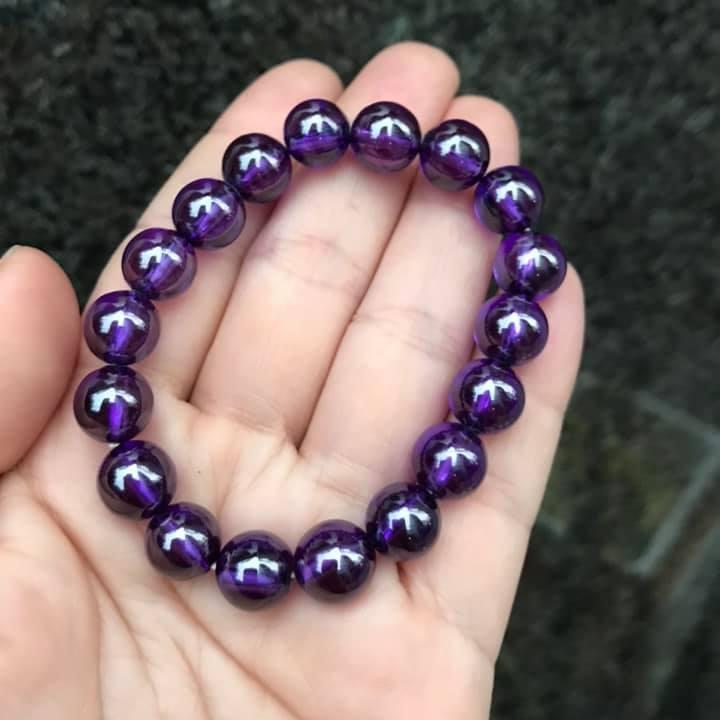 [HCM]VÒNG  ĐÁ TOPAZ TÍM THIÊN NHIÊN 10LY