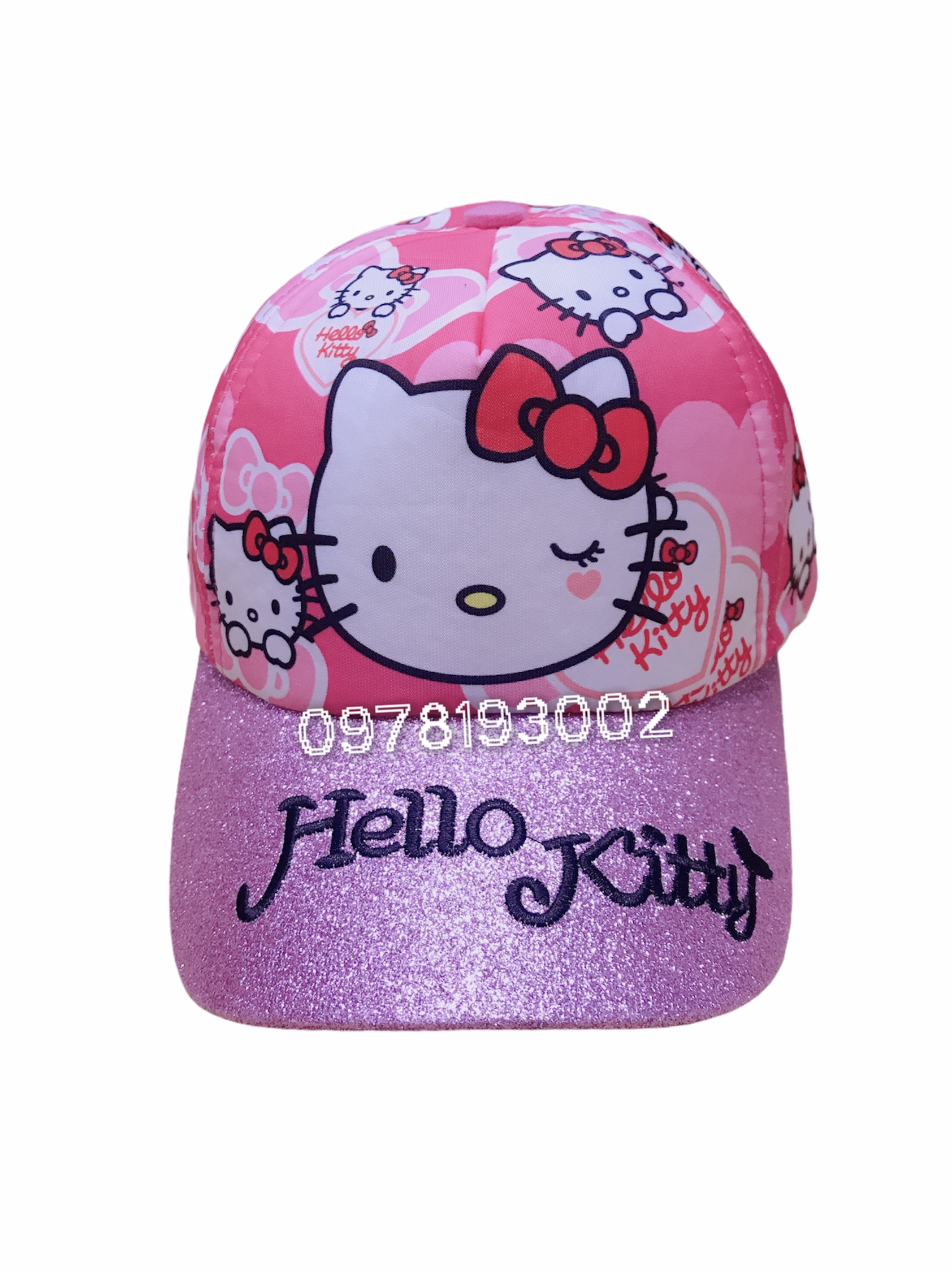 NÓN KẾT HELLO KITTY KIM TUYẾN BÉ GÁI (HỒNG)