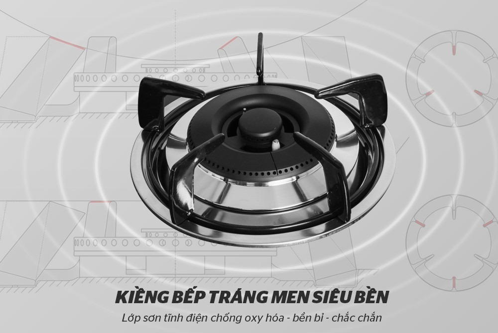 Bếp gas âm kính Sunhouse Mama MMB6632
