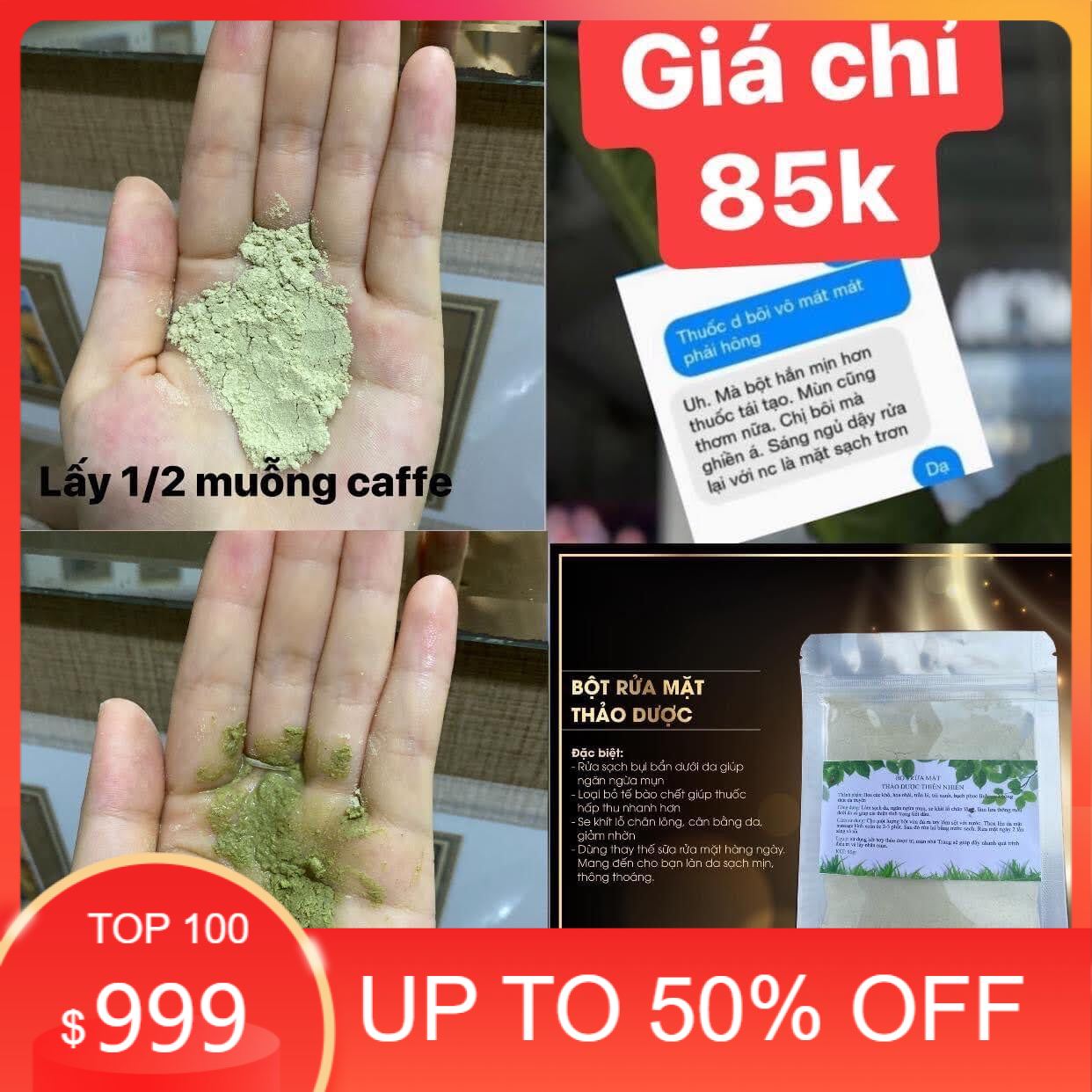 Bột rửa mặt thảo dược