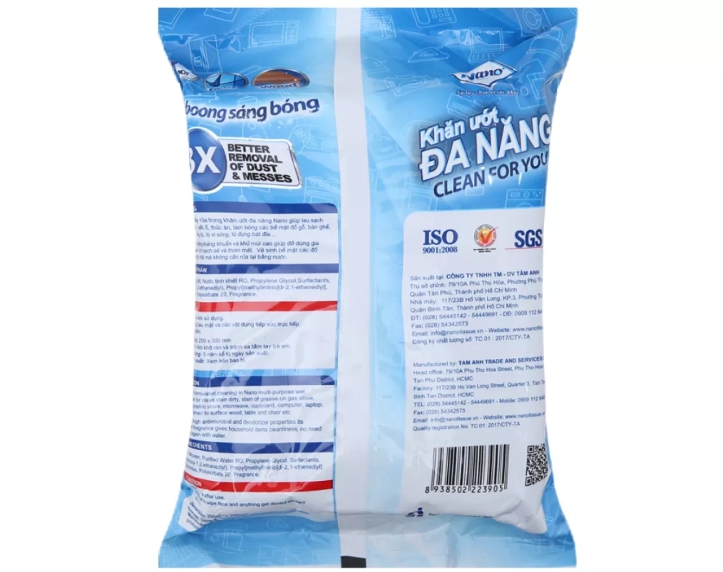 (HCM) KHĂN ƯỚT ĐA NĂNG 30 TỜ