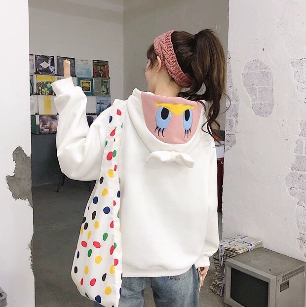 Áo hoodie nữ ngộ nghĩnh dễ thương chất liệu nỉ ngoại( giá hấp dẫn) LANO STORE 88