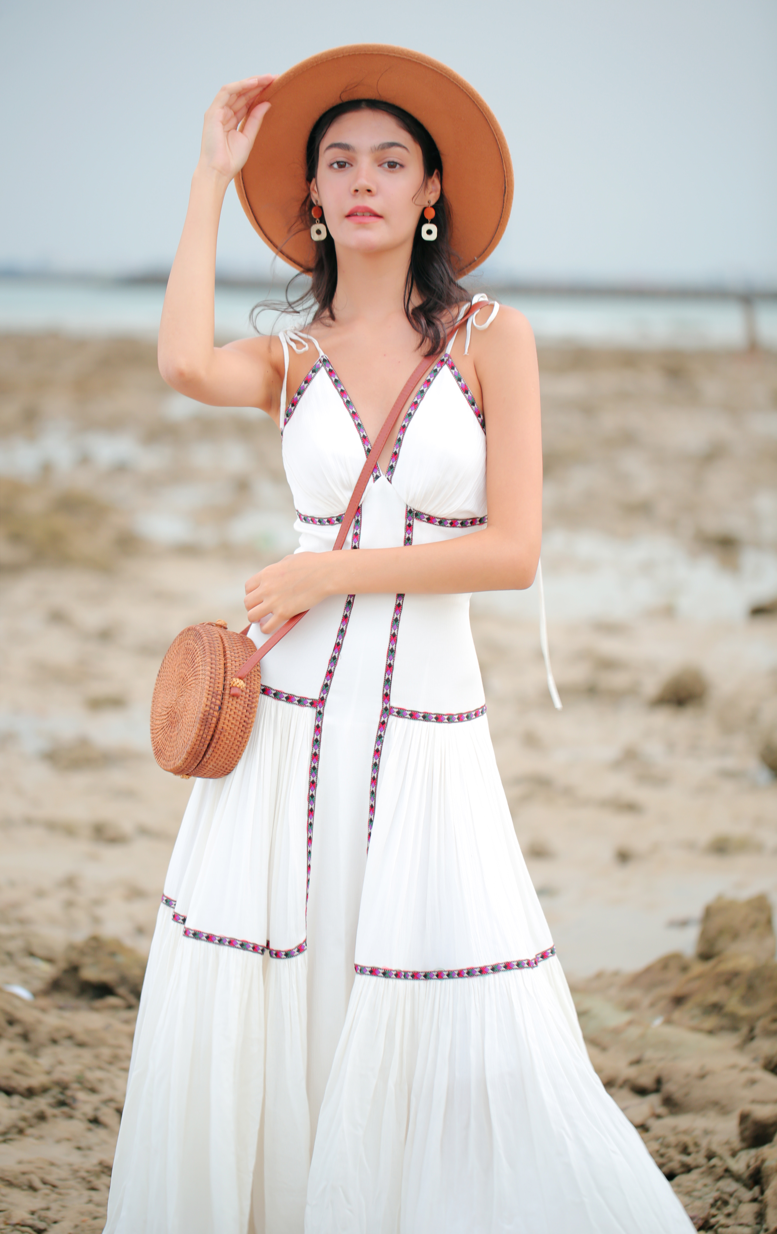SÒ VINTAGE - CAROLINA Đầm xô phối thổ cẩm