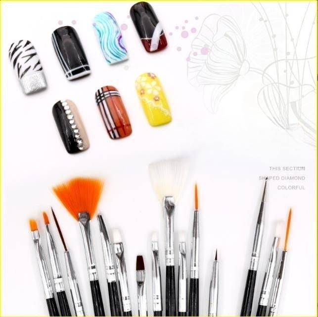 Set Cọ 15 cây trang trí móng tiện lợi