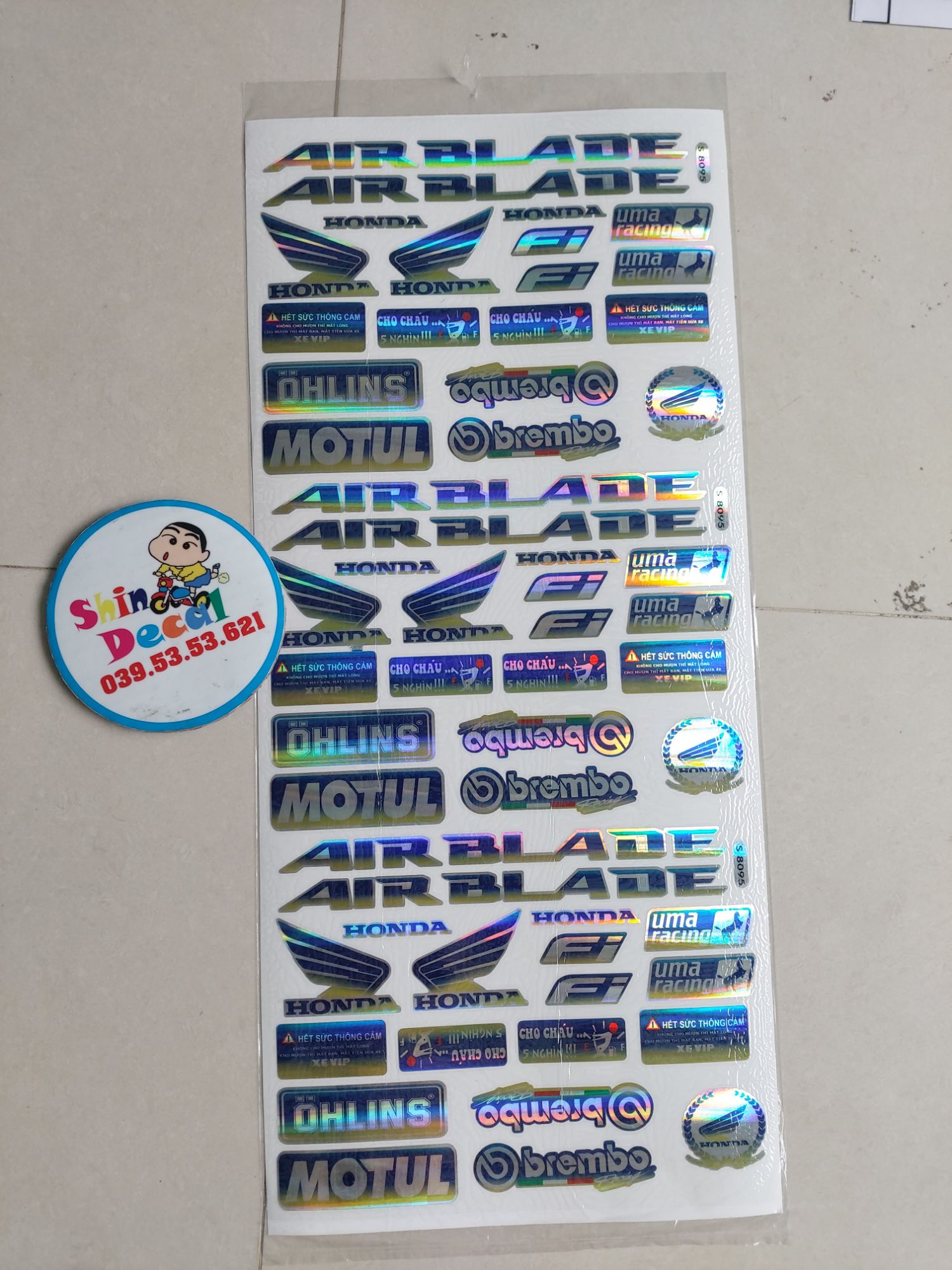 Trọn bộ logo airblade titan 7 màu
