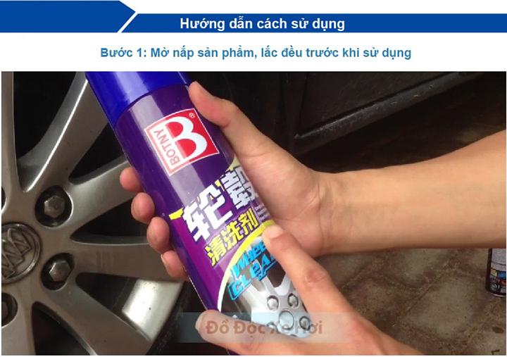 Bình xịt làm bóng và bảo vệ lốp xe ô tô