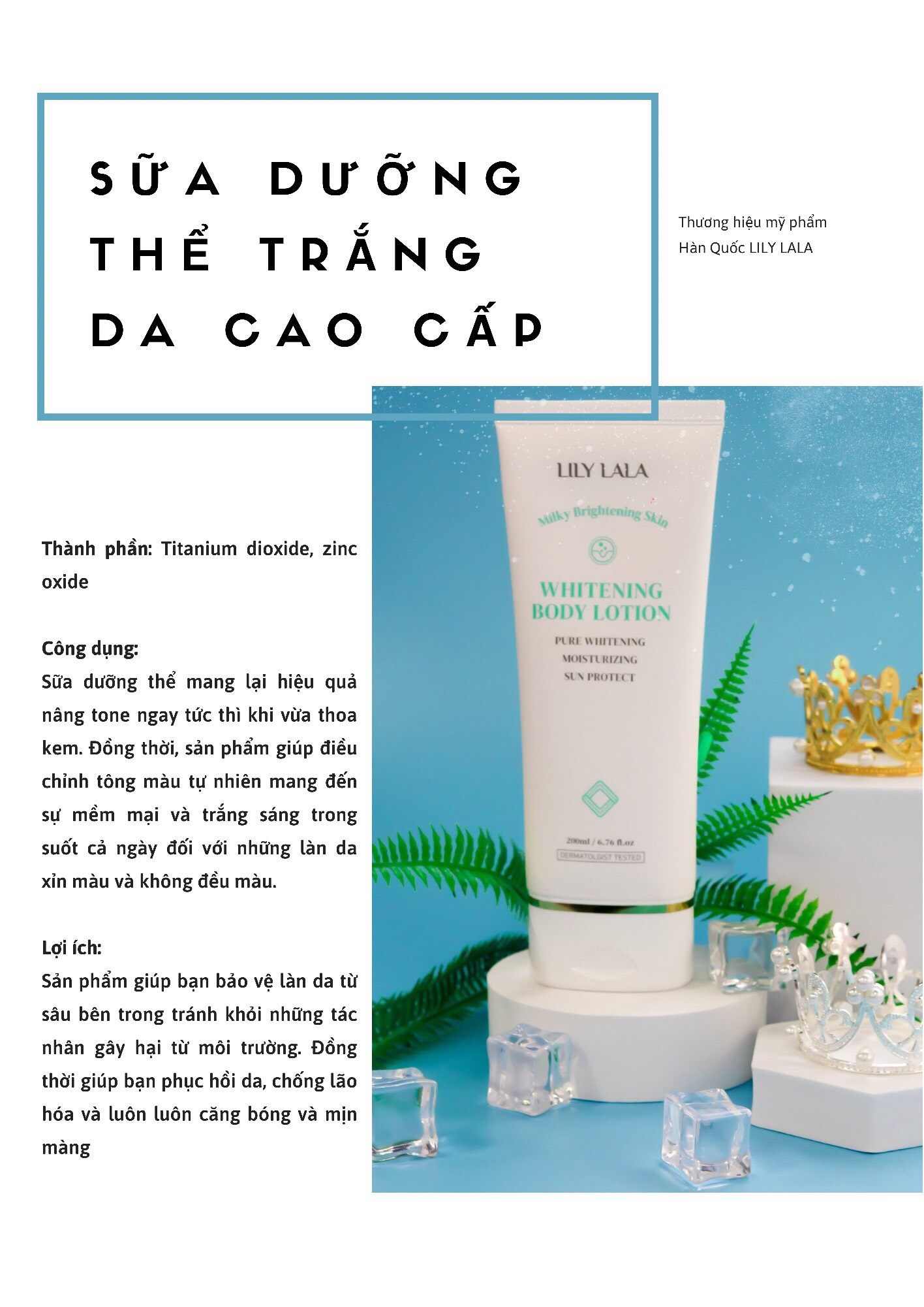 SỮA DƯỠNG THỂ TRẮNG DA CAO CẤP 519.000 ₫