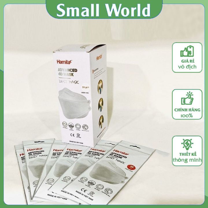 Combo 5 cái khẩu trang 4d hàn quốc hamita kf94 trẻ em khẩu trang tai thỏ hàn quốc