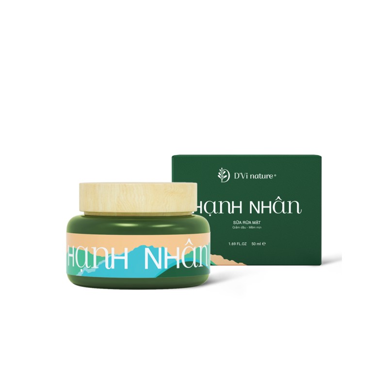 Sữa Rửa Mặt Hạnh Nhân D’Vi Nature