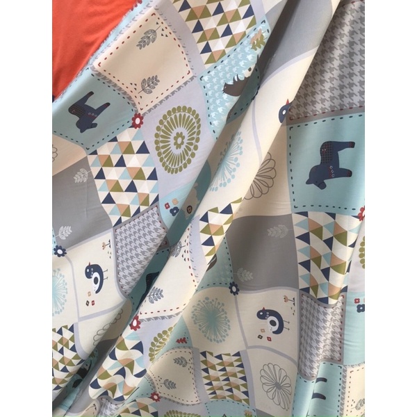 Vải cotton Hàn Quốc may ga gối