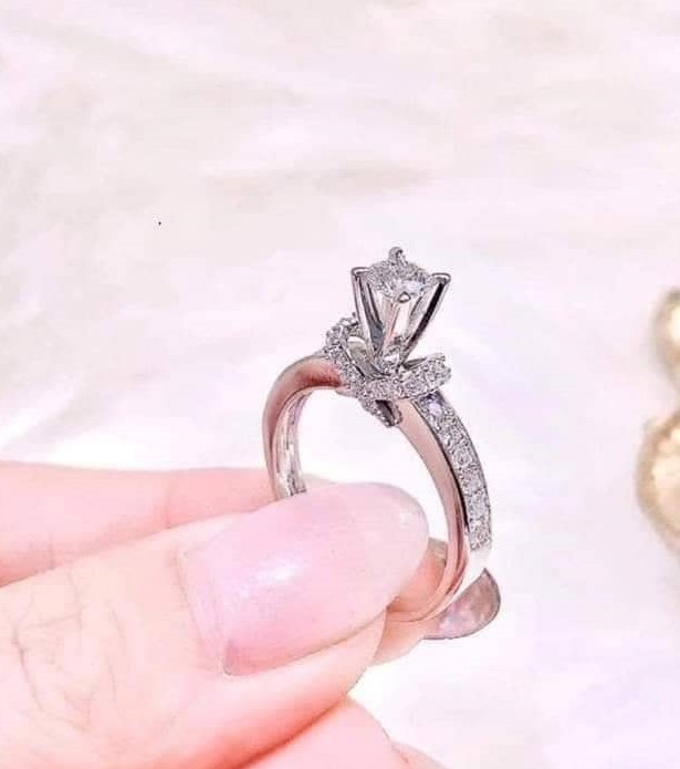 Nhẫn đính đá Bạc Ta cao cấp siêu xinh - Nhẫn bạc nữ