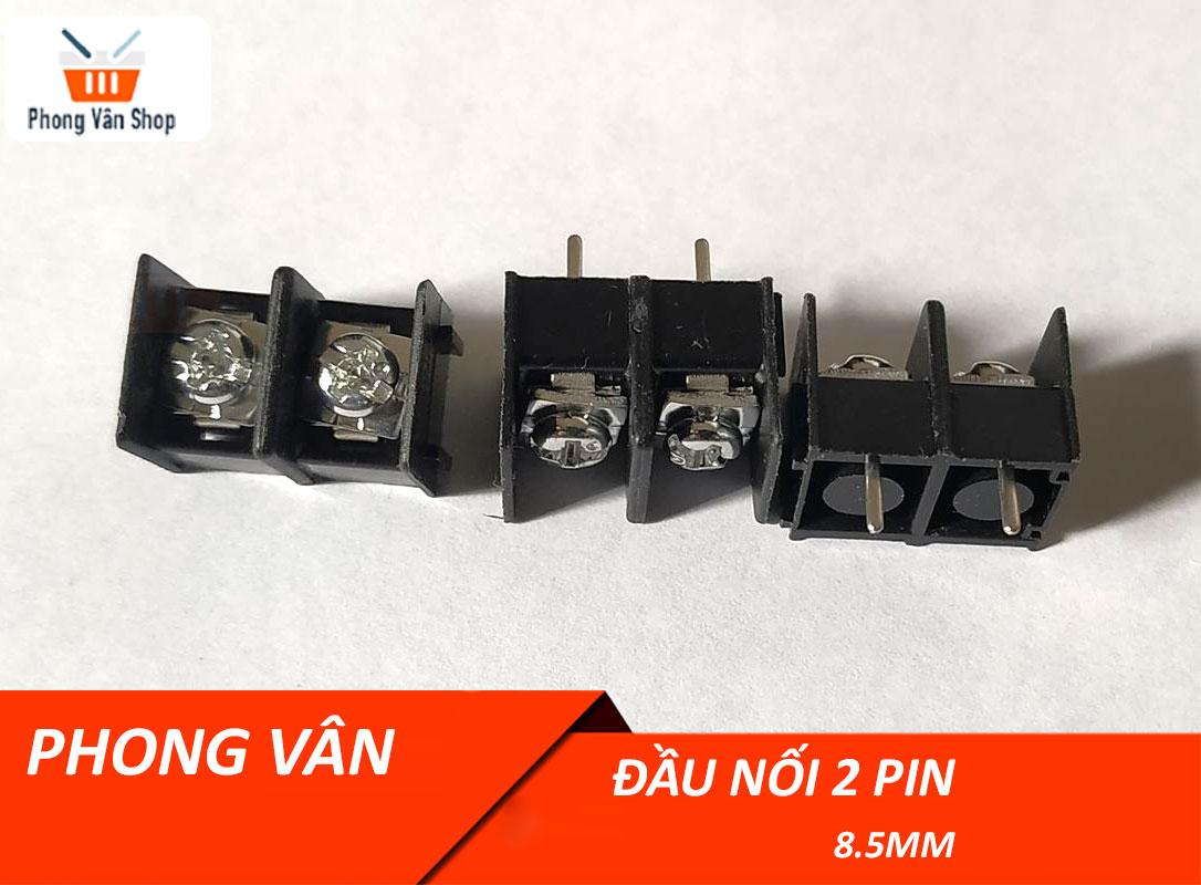 10 đầu nối 2pin 8.5mm - màu đen - cầu nối tiếp