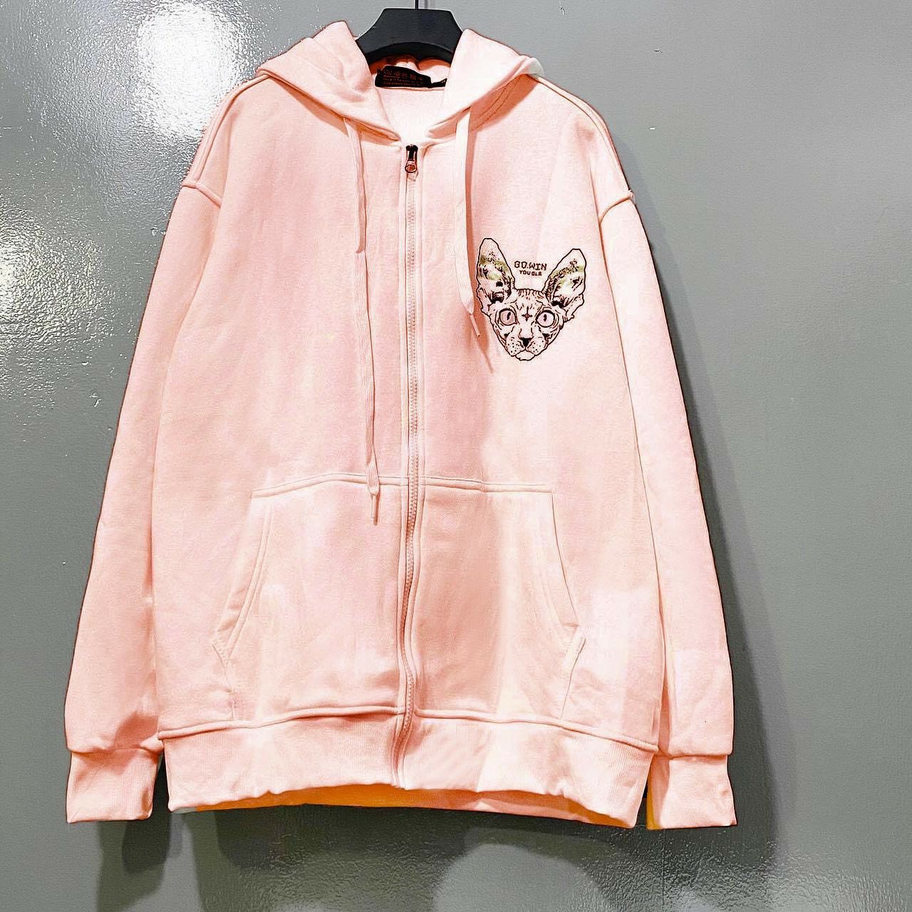 Áo khoác nỉ hoodie nữ ngoại phối hình sói thú siêu chất(hàng ngoại tốt) cam kết hàng y hình) mp009