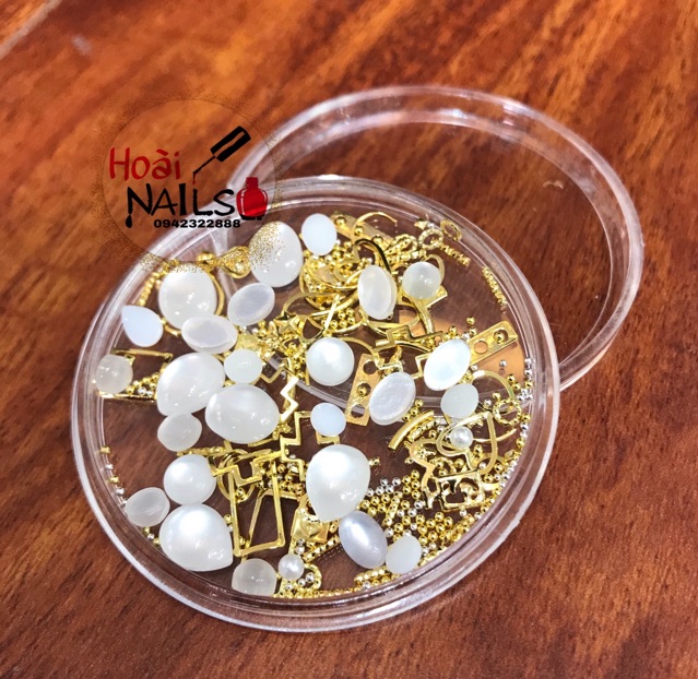 Khay kl + trai mix Phụ kiện Nail