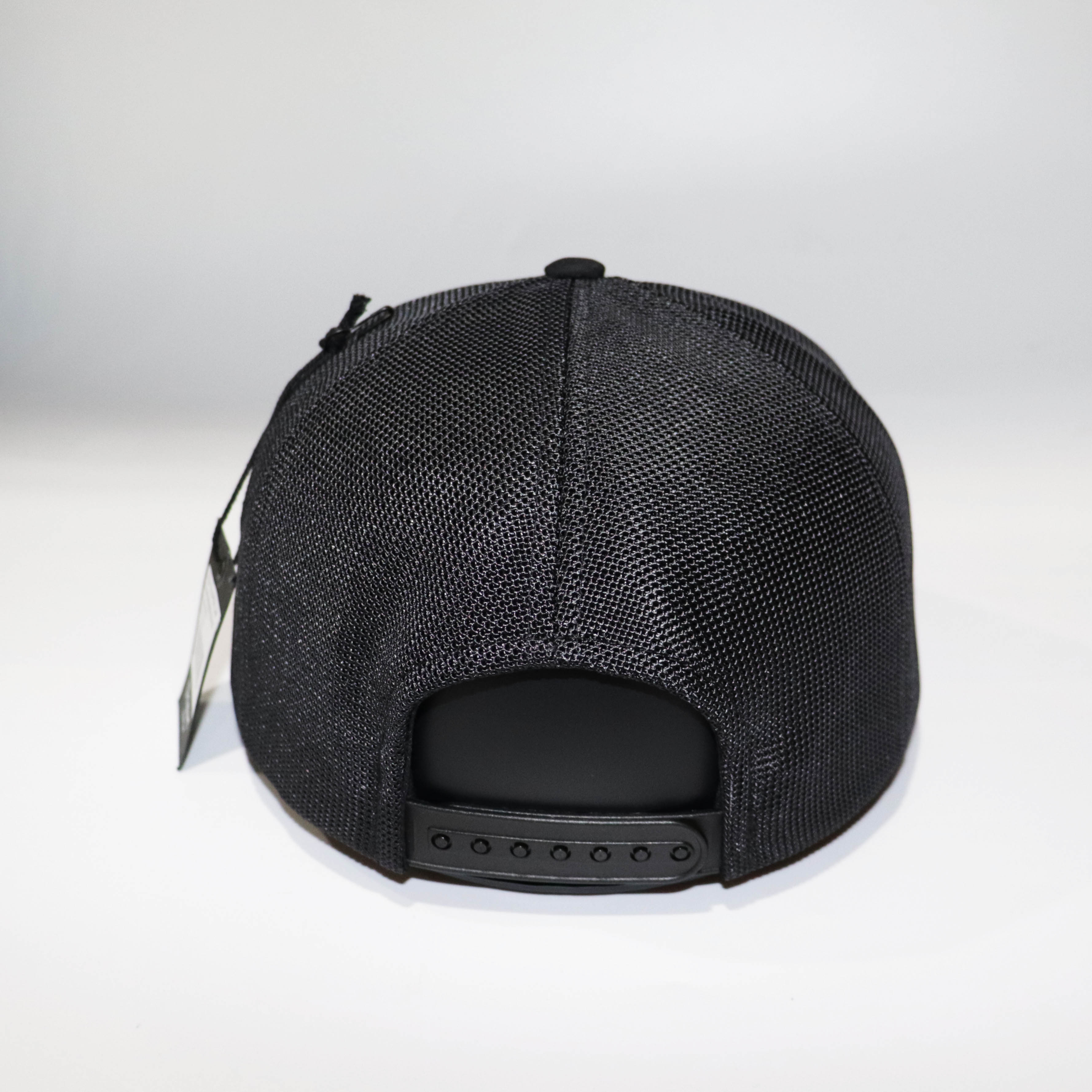 Nón Mũ Snapback Brixton Lưới Đen Logo Vuông Cam 2021.