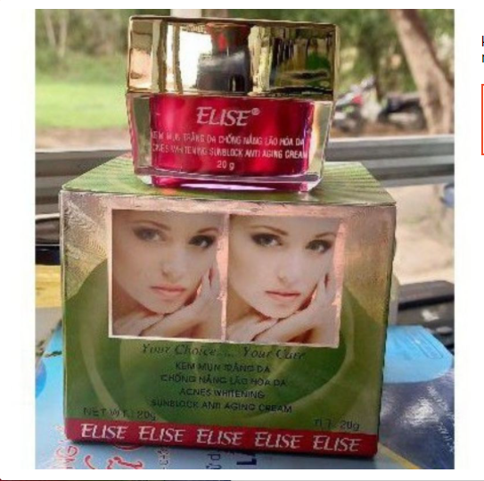 Kem elise dưỡng trắng da, ngừa mụn, chống nắng, giảm lão hóa 20g