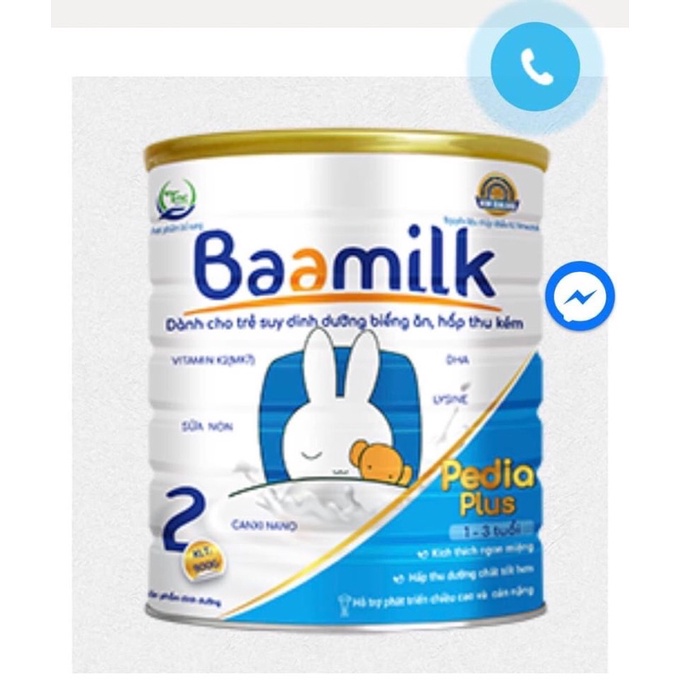 Sữa Baamilk Pedia 400g 900g