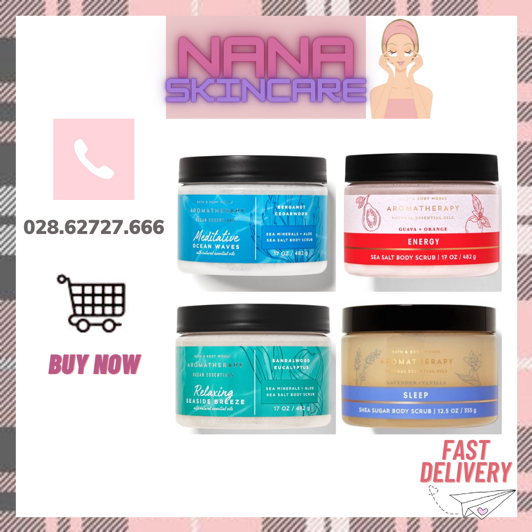[Đủ Mùi] Tẩy Tế Bào Chết Bath & Body Works Aromatherapy Body Scrub