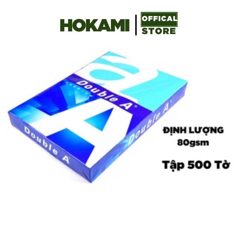 Giấy a4 double a 80gsm 500 tờ / tệp - giấy in - văn phòng phẩm - hokami store