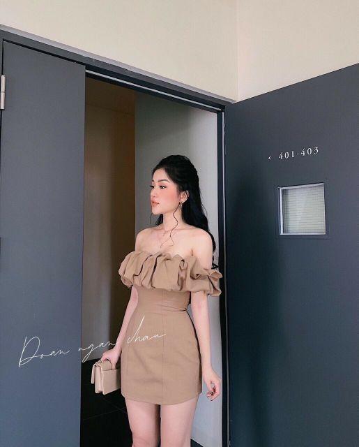 [HCM]Đầm body bẹt vai