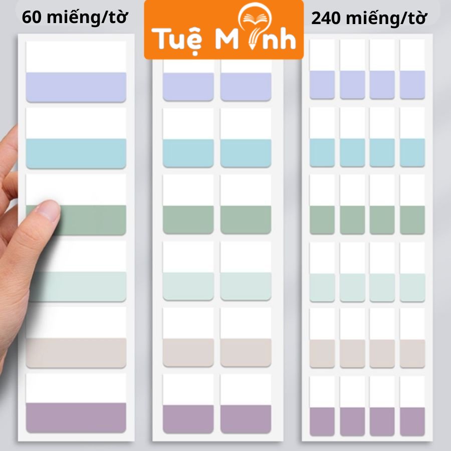 Note, đánh dấu trang No34, nhiều màu, basic tiện lợi, note gắn trang