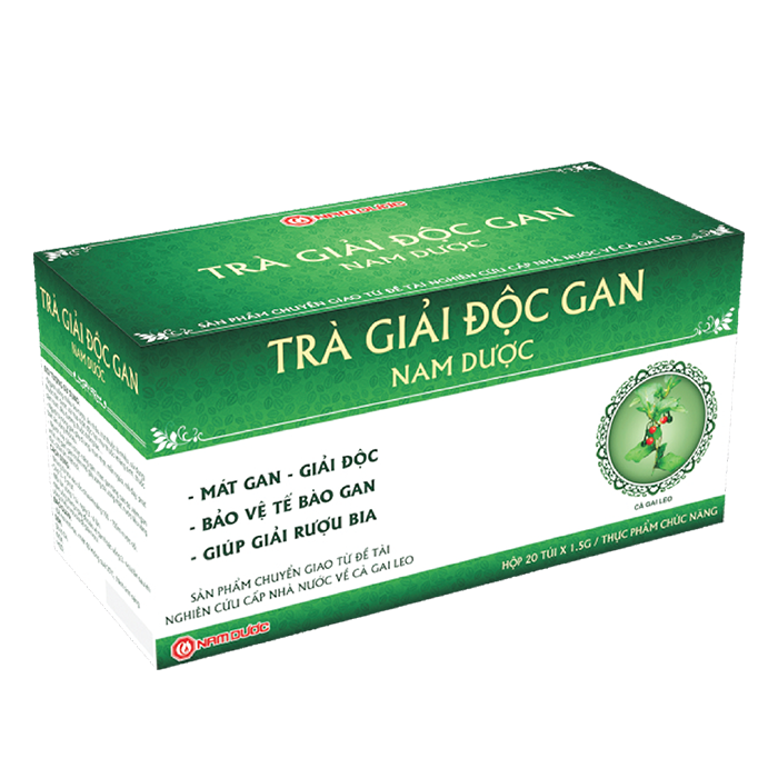 TPBVSK Trà Giải Độc Gan Nam Dược - Mát gan giải độc hộp 20 gói