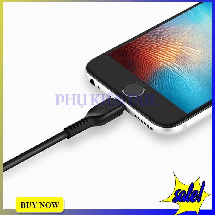 Cáp sạc nhanh hoco x20 lightning bảo hành 12 tháng