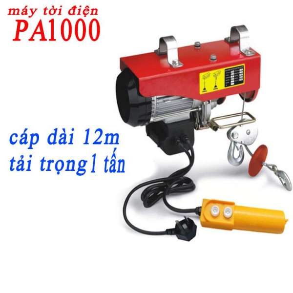 máy tời điện 1 tấn cáp 12 mét PA1000