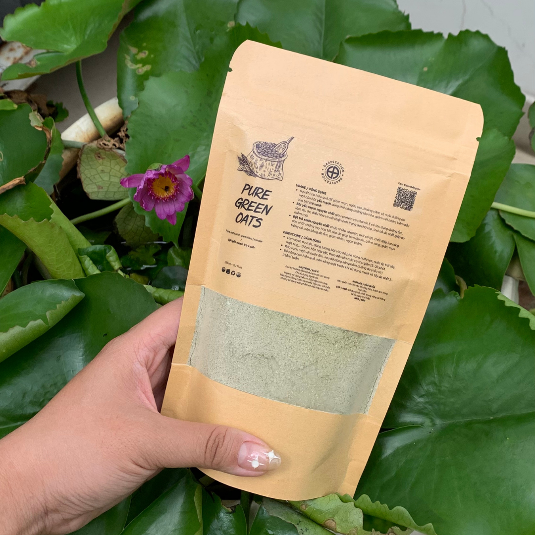 BỘT YẾN MẠCH TRÀ XANH handmade