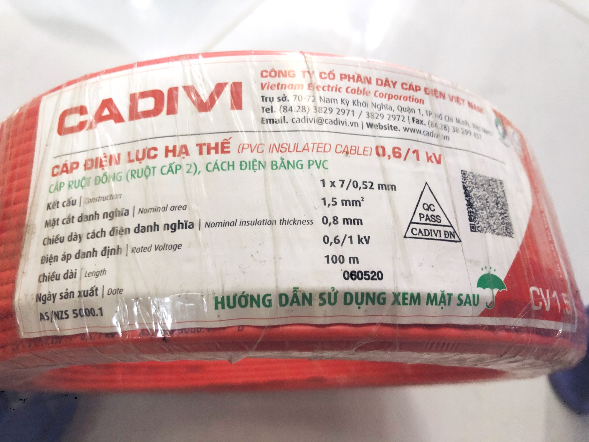 [HCM]Dây điện đơn cadivi và lioa 1.5