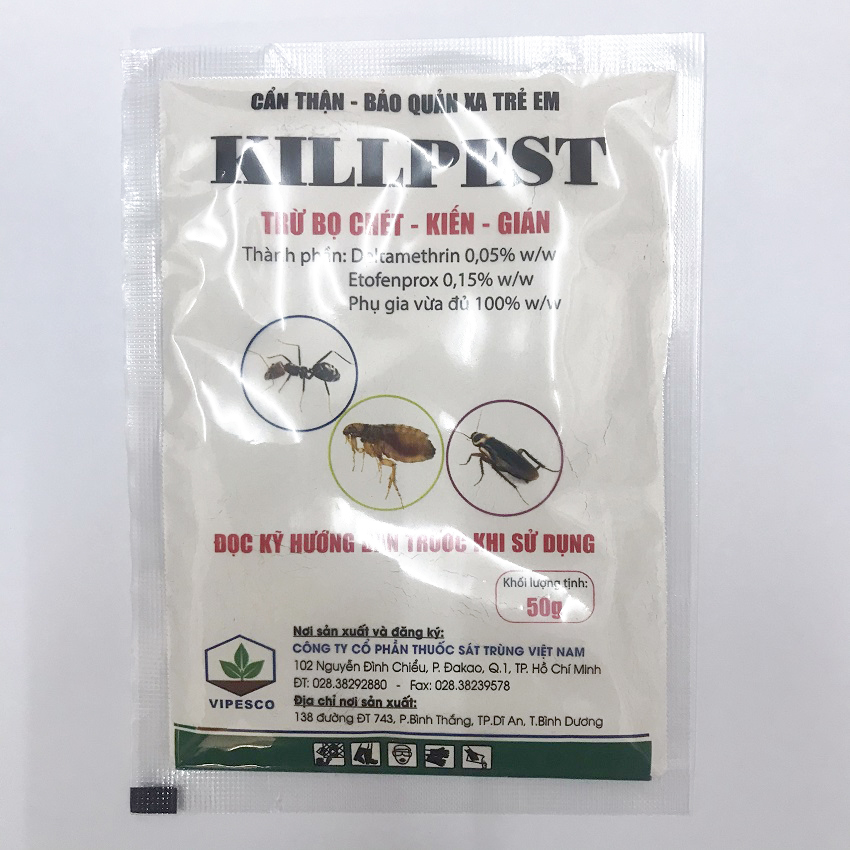Thuốc diệt kiến côn trùng chuyên dùng cho ươn mầm/ hạt KILLPEST(gói 50g)
