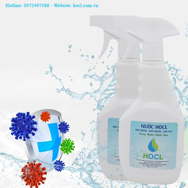 Combo 2 chai xịt khử khuẩn khử trùng HOCL 500ml