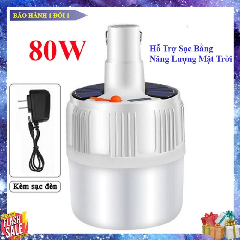 ĐÈN TÍCH ĐIỆN 80W 24 LED SIÊU SÁNG CÓ NĂNG LƯỢNG MẶT TRỜI KÈM ĐIỀU KHIỂN