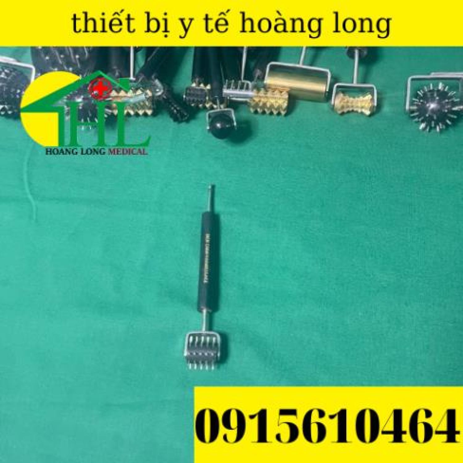 [Hàng Chính Hãng Diện Chẩn Bùi Quốc Châu] Cây Lăn Đinh Dò Huyệt 2 Đầu - Dụng Cụ Diện Chẩn