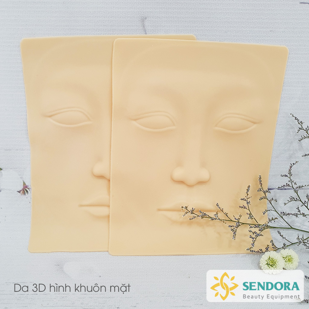 Da giả 3D tập phun xăm - Hình khuôn mặt (1 miếng)