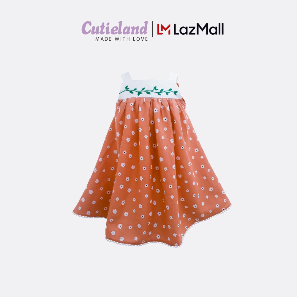 Cutieland - Bộ áo dài bé gái Nón Quai Thao