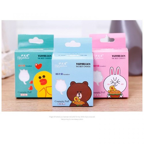 Combo 2 BÔNG TẨY TRANG DU LỊCH MINI