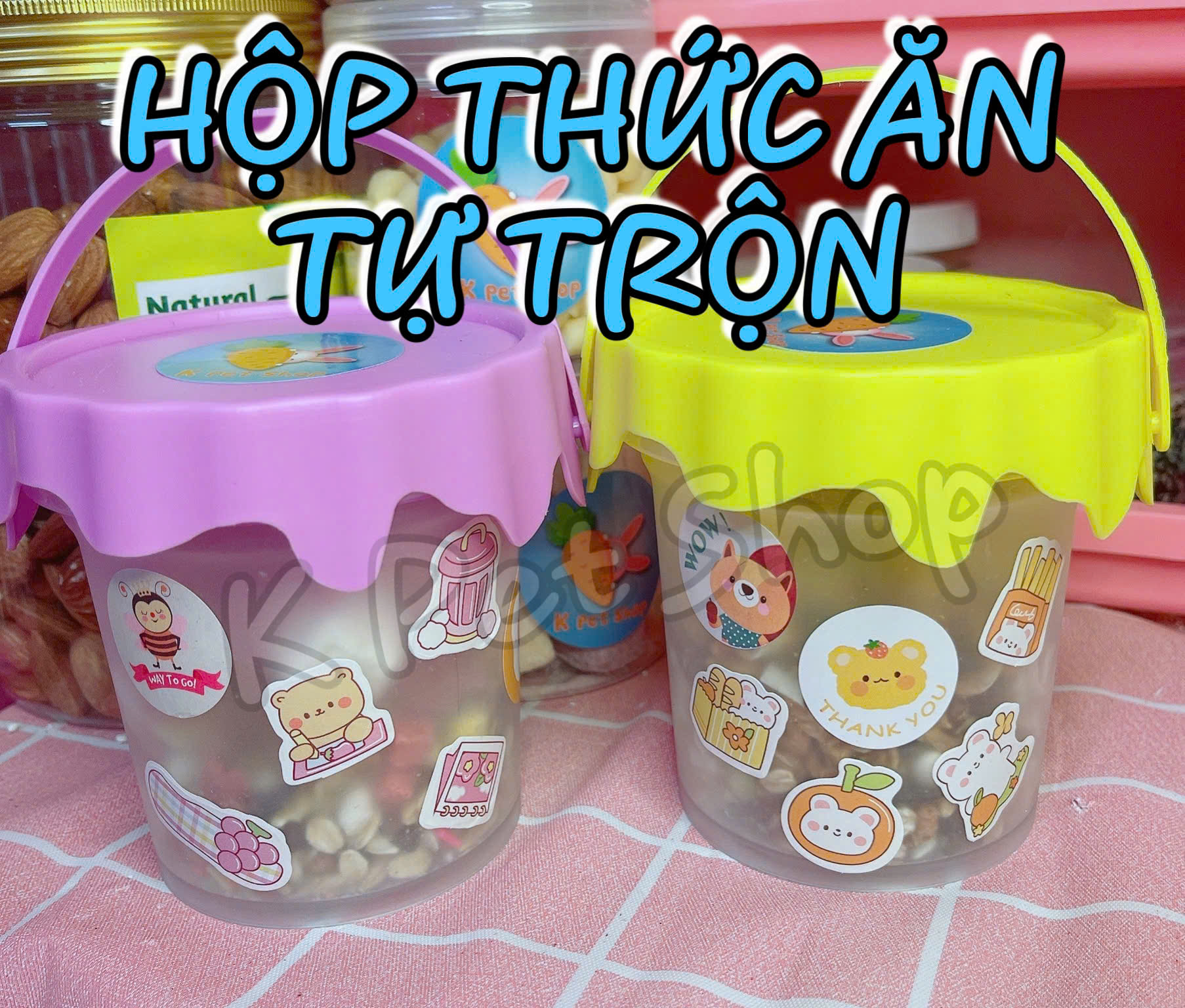Hộp thức ăn tự trộn đặc biệt 🐹 Thức ăn vặt hamster