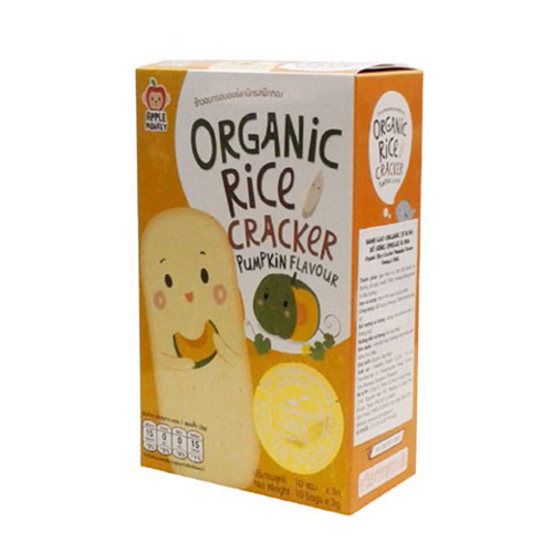 BÁNH GẠO HỮU CƠ VỊ BÍ ĐỎ APPLE MONKEY GÓI 30G