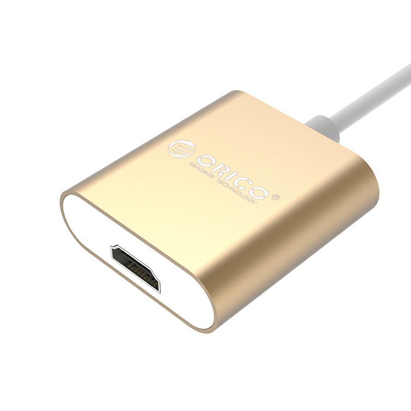 Đầu Chuyển Đổi Orico Type C Sang HDMI RCH-GD Vàng - Hàng Chính Hãng