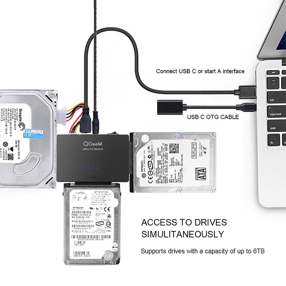 【YD】 to USB IDE Adapter 3.0 Sata 2.5 3.5 Hard Disk Drive HDD SSD