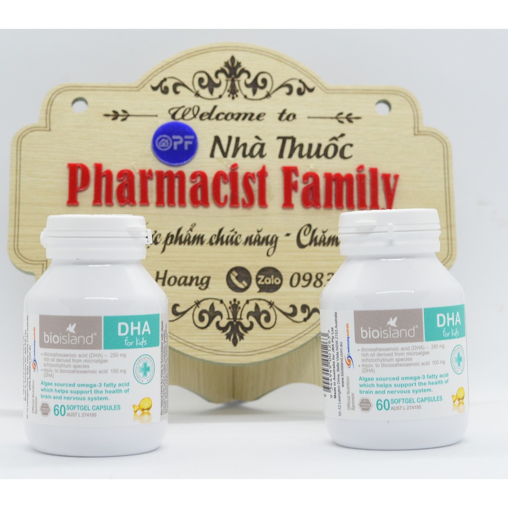 Bioisland Dha For Kid [Úc] - Dha Cho Bé - 60 Viên
