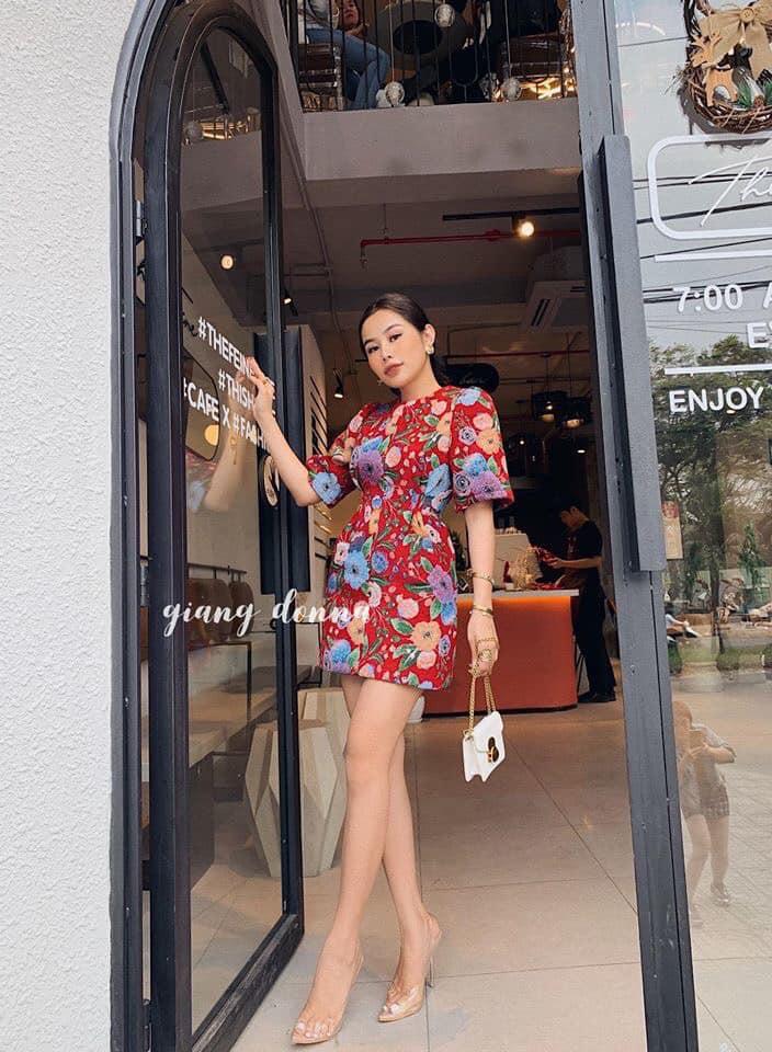 Đầm Hoa Tết Form Đứng Siêu Chất